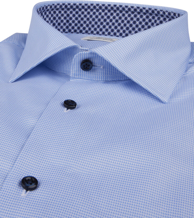 Stenströms Slimline, C75 RM cuff Contrast Blue