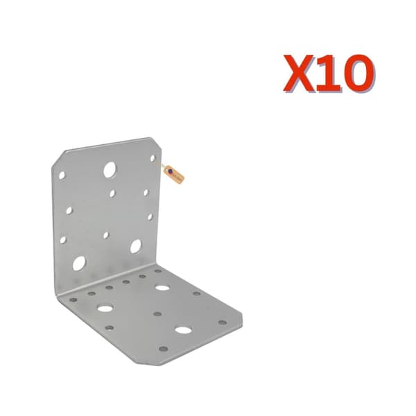 Vinkelbeslag 105x105x90x3 mm, 10 stk