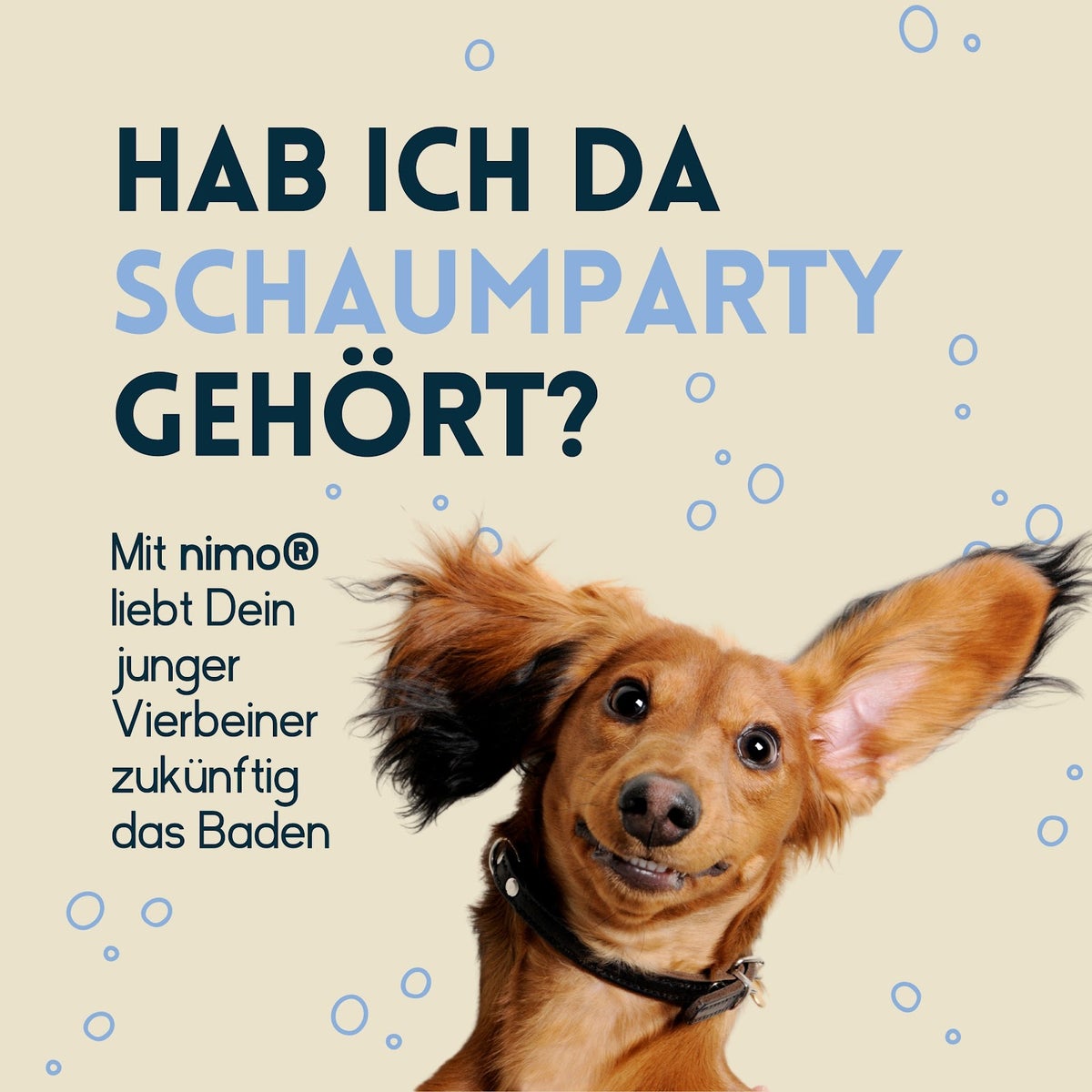 nimo® Sensitive Puppy Shampoo • Geurvrij en pH-neutraal voor alle rassen