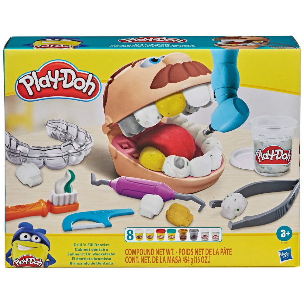 Play-Doh Zahnarzt-Spielset „Bohren und Füllen“