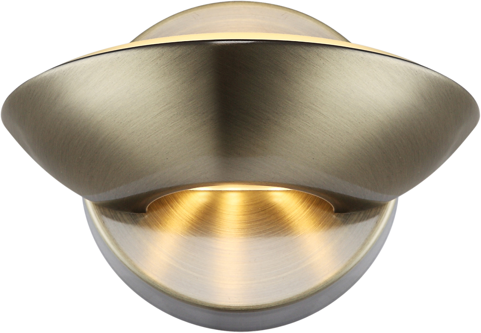 LED-Wandleuchte - Altmessing