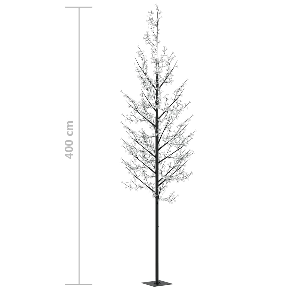Sapin de noël 1200 led colorées cerisier en fleurs 400 cm