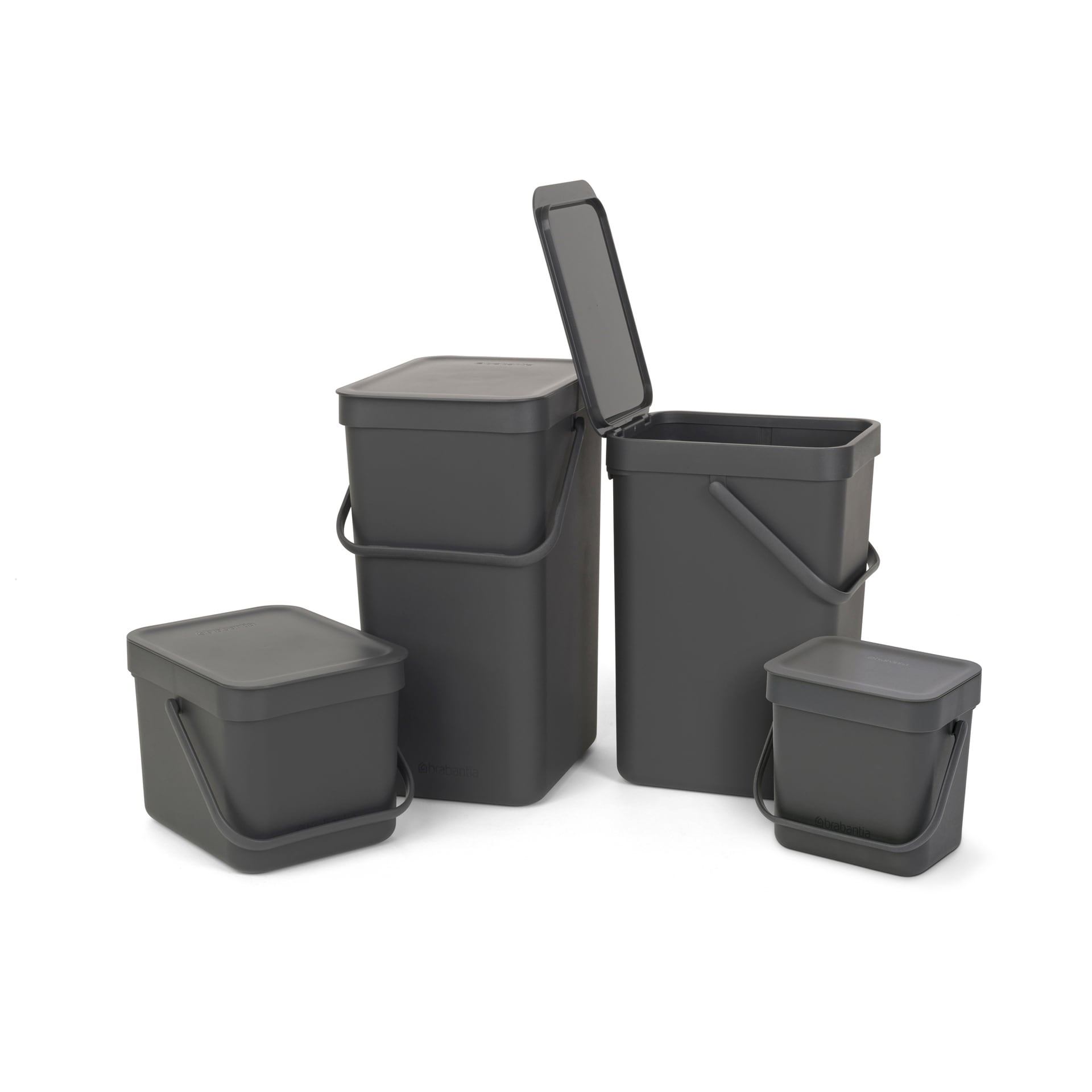 brabantia Abfalleimer SORT & GO 12 Liter Dark Grey