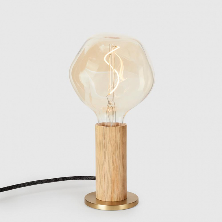 Tala LED Knuckle tafellamp met Voronoi lichtbron zwart eiken