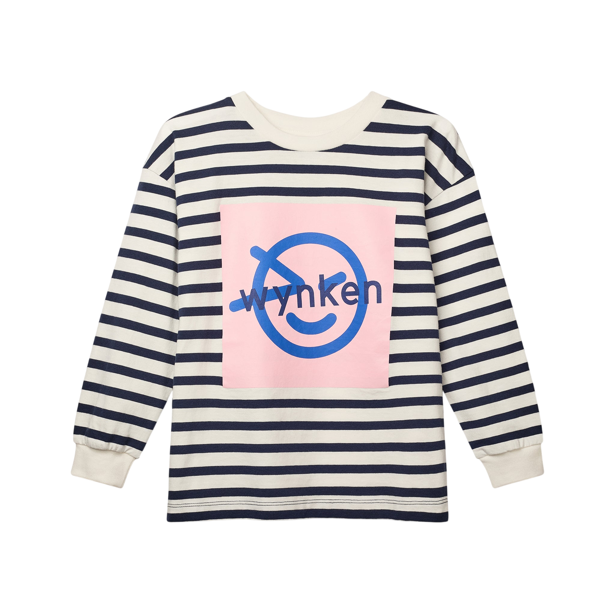 Langarmshirt Wynk Stripe Blush Pink True Blue