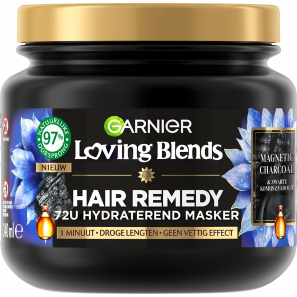 Garnier Loving Blends Magnetic Charcoal Haarmasker340 ml