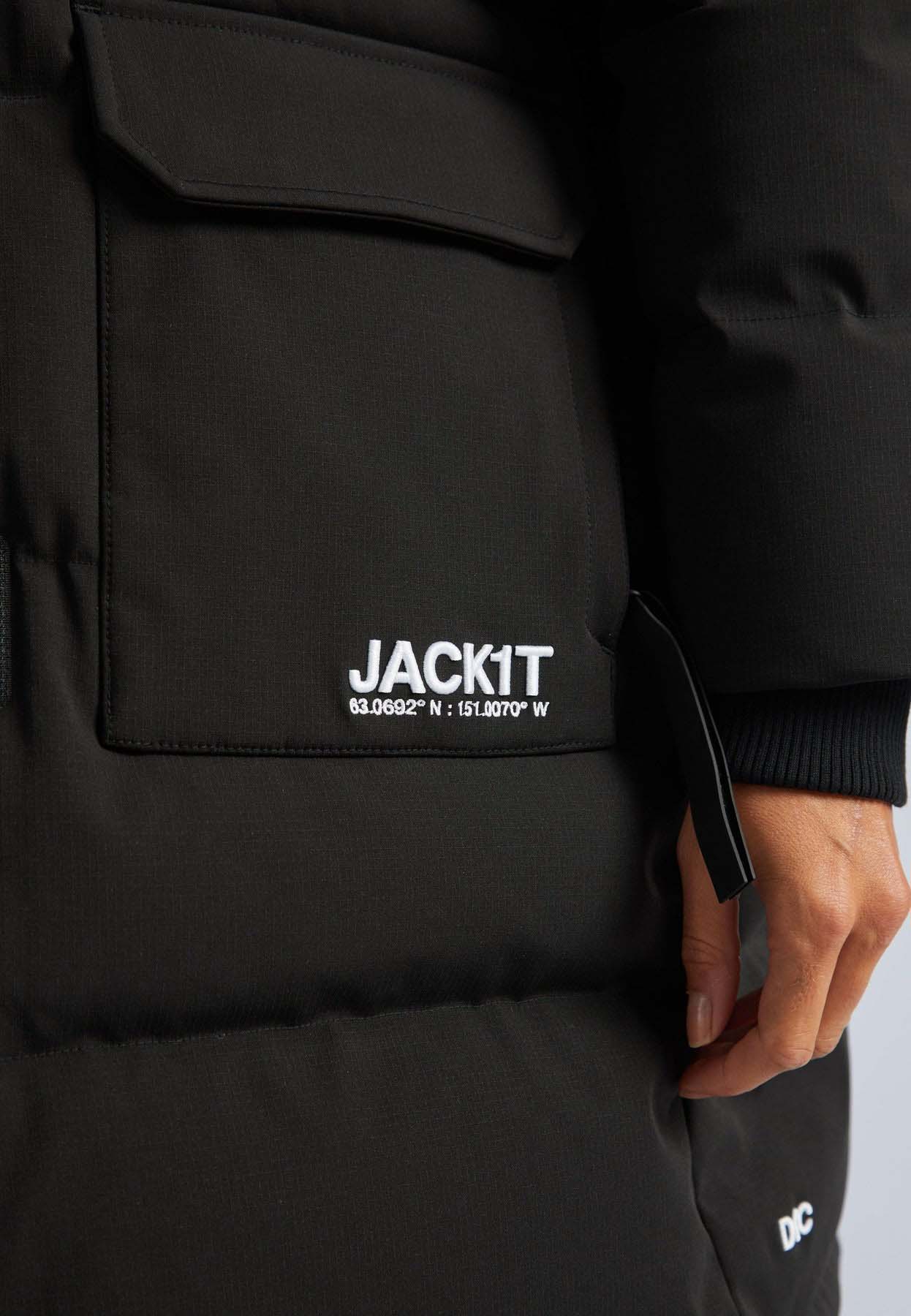 First Rescue Parka Dame Black/Dark Bear