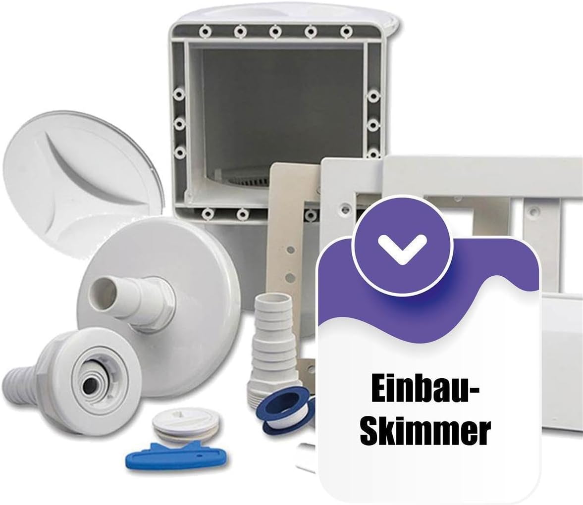 Stahlwand Ovalpool-Set (L x B x T) 5,25 m x 3,20 m x 1,20 m, Pool Made in Europe, mit Edehlstahlleiter für Tiefbecken, SF133 Sandfilteranlage mit 6 m³/h, Einbauskimmer, Filtersand, Poolschlauch