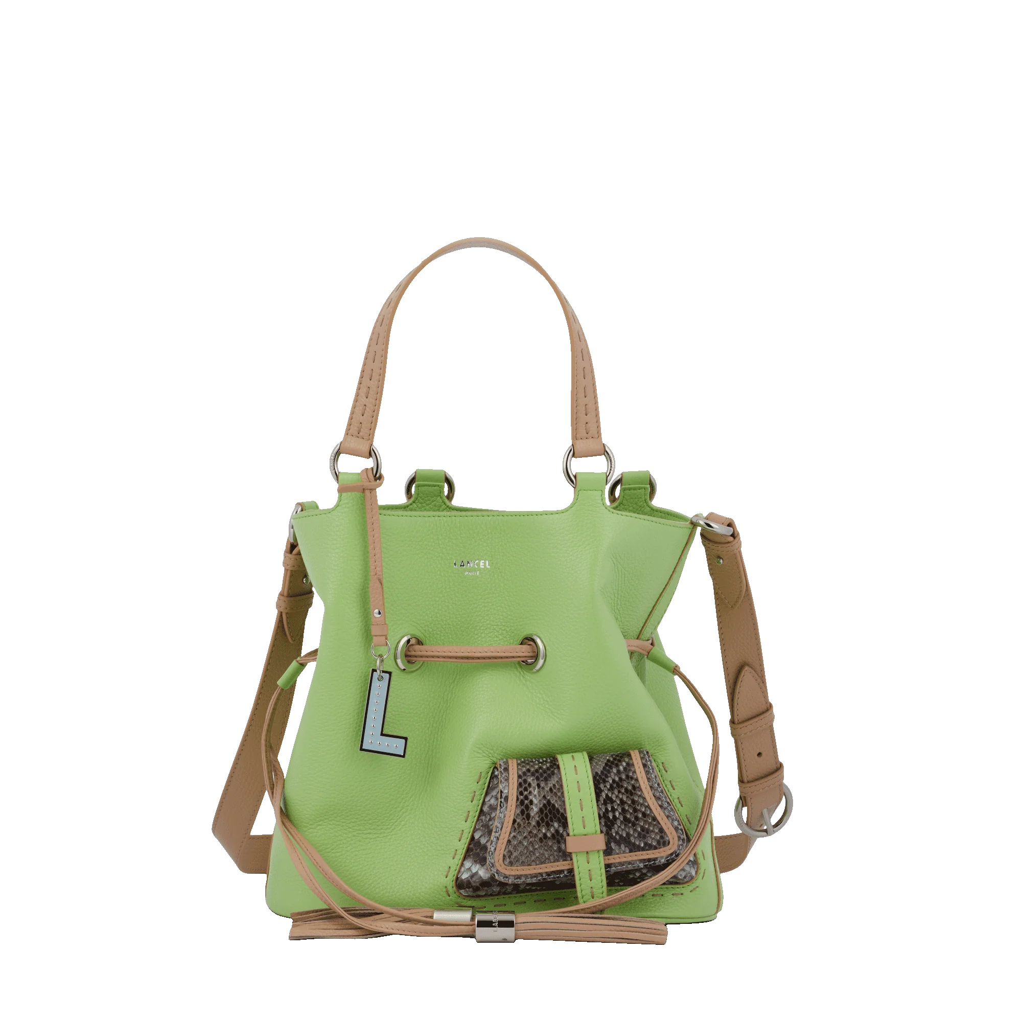 Sac seau S Premier Flirt de Lancel-Multico vert pomme