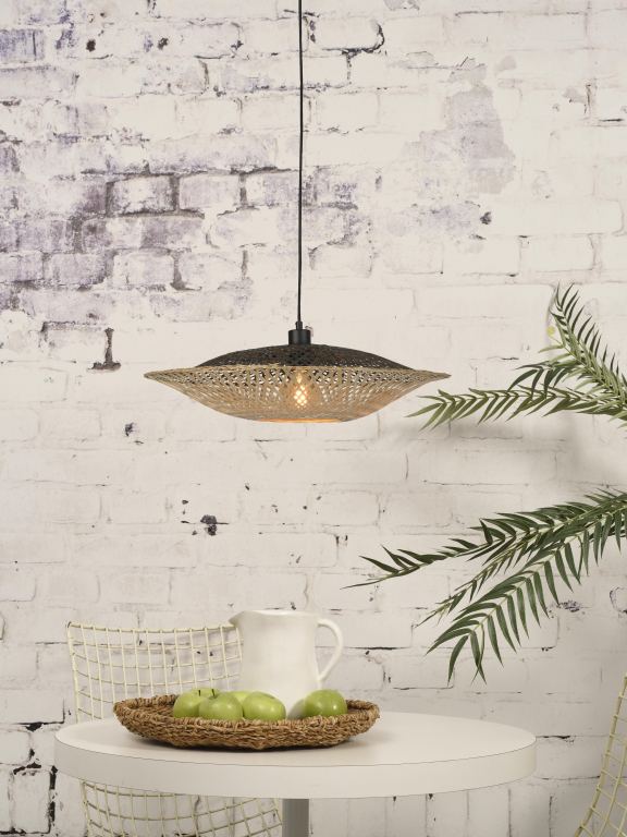 Good&Mojo Kalimantan hanglamp horizontaal small Ø44 naturel