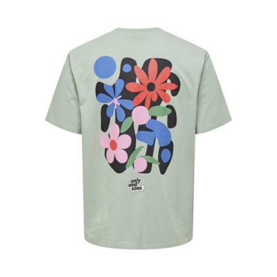 Tee-shirt à manches courtes homme Flower ONLY AND SONS