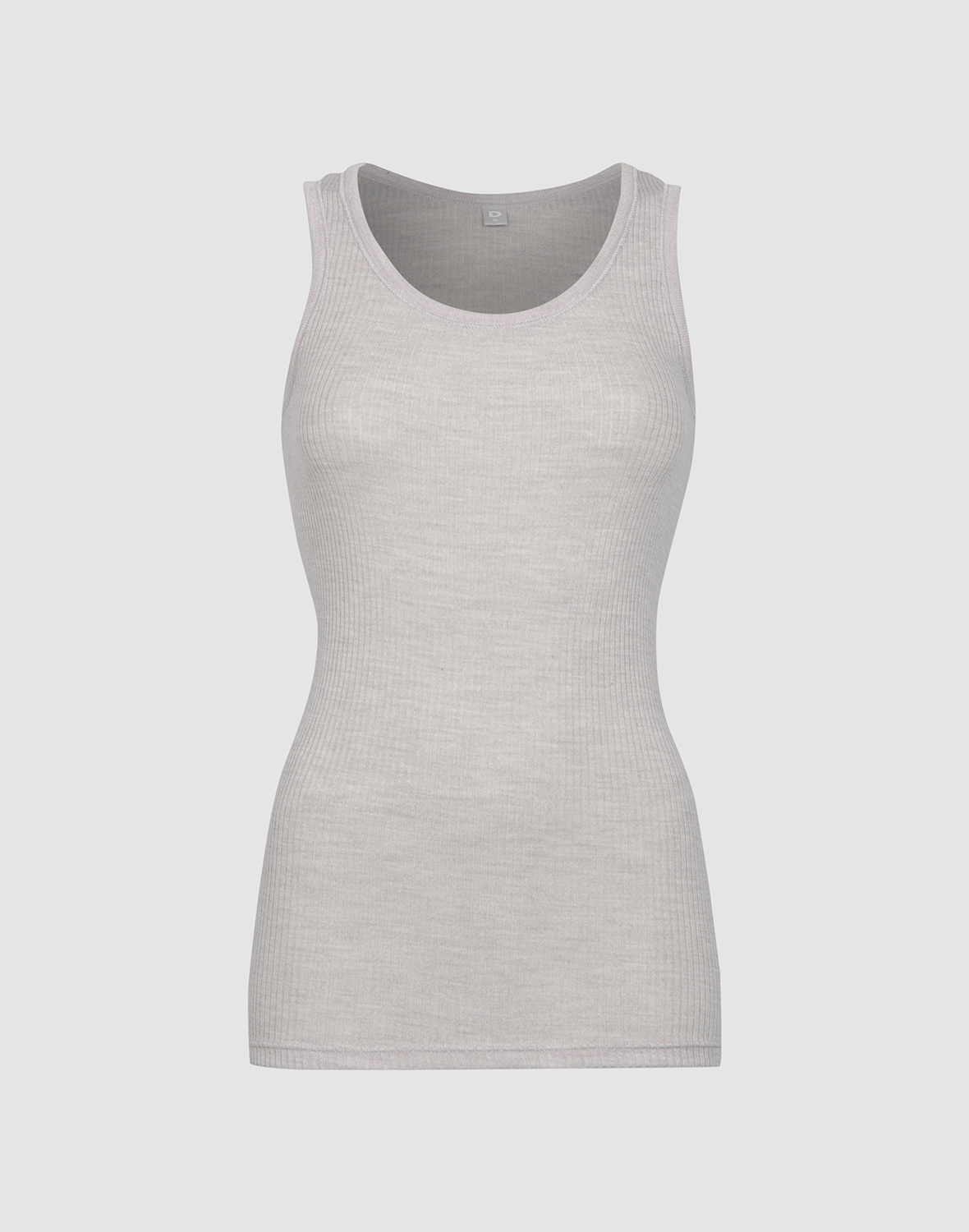 Tanktop van merinowol voor dames in Lichtgrijs