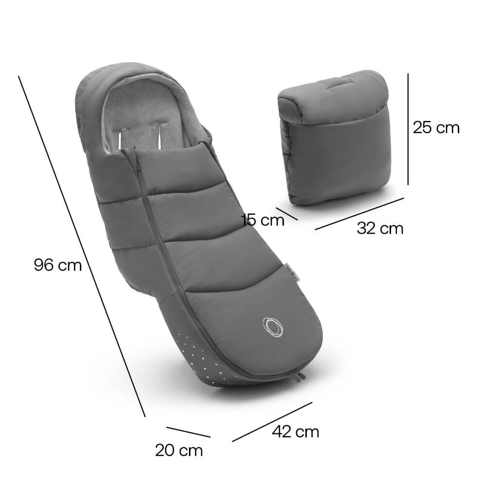 Bugaboo Fußsack Grey Melange