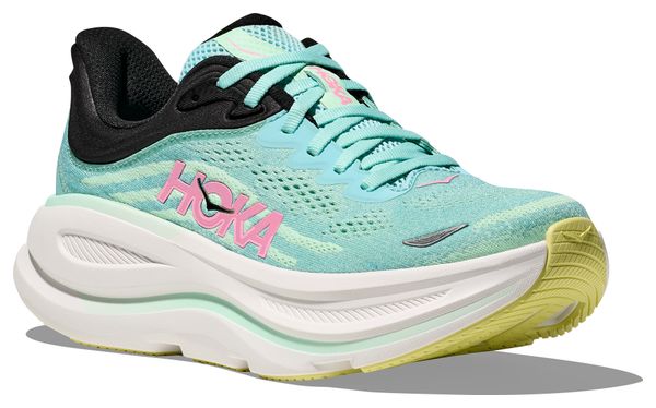 Chaussures Running Hoka Bondi 9 Bleu/Rose Femme