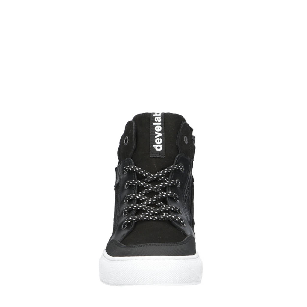 Develab leren sneakers zwart