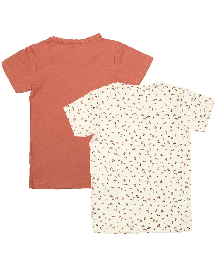 T-Shirt BASIC 33 2er Pack in canyon rose