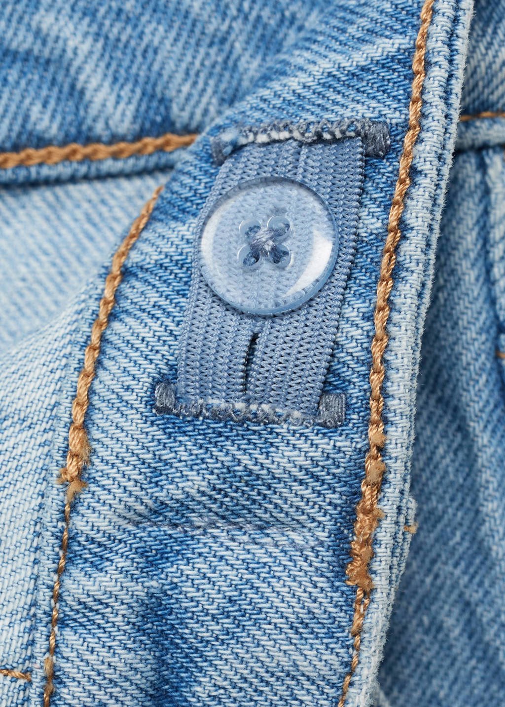 Mango Kids straight leg jeans light blue denim