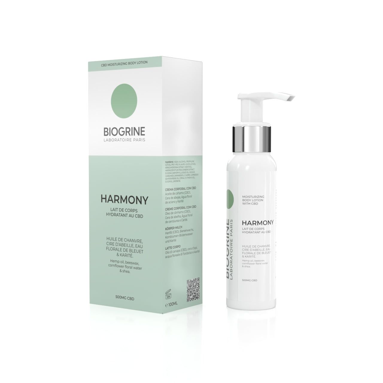 BIOGRINE „HARMONY“ CBD FEUCHTIGKEITSSPENDENDE KÖRPERMILCH