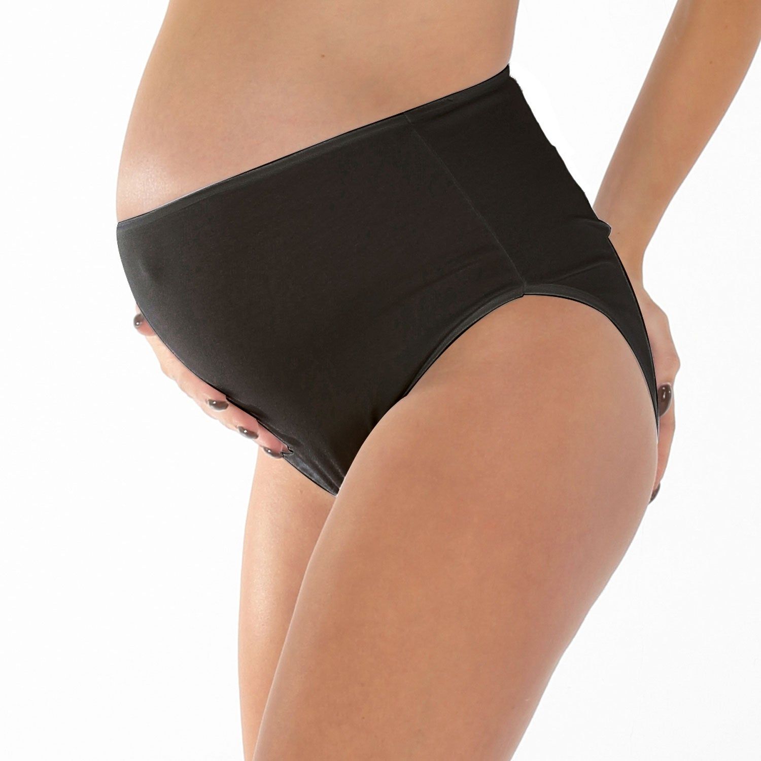 MYSANITY Schwangerschafts Unterhose aus Modal, Schwarz