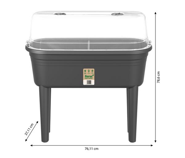 Florus Anzuchttisch-Set, ca. B76/H79/T37 cm,