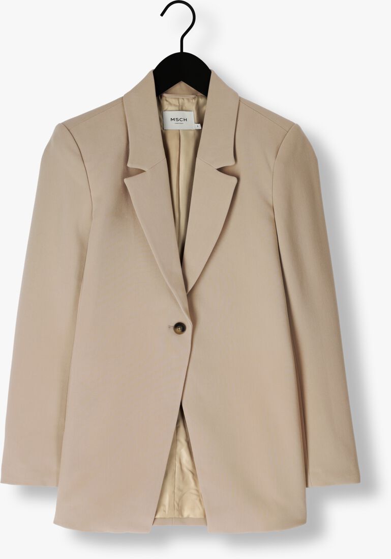 MSCH COPENHAGEN beige msch copenhagen blazer mschbarbine slit blazer