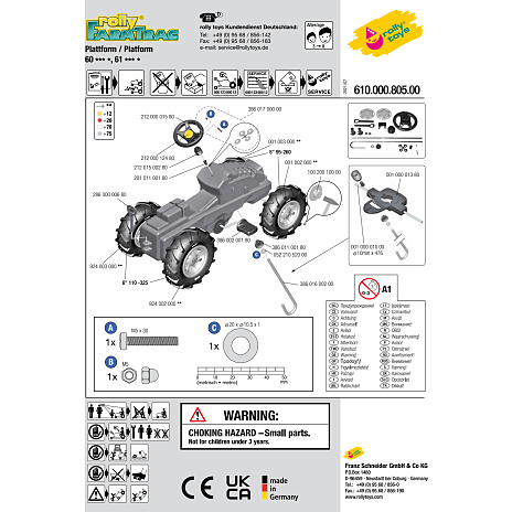 Rolly Toys RollyFarmtrac Fendt 211 Vario traktor med frontlæsser