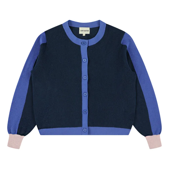 Our Sister Gilet Millie Lin et Coton | Bleu marine