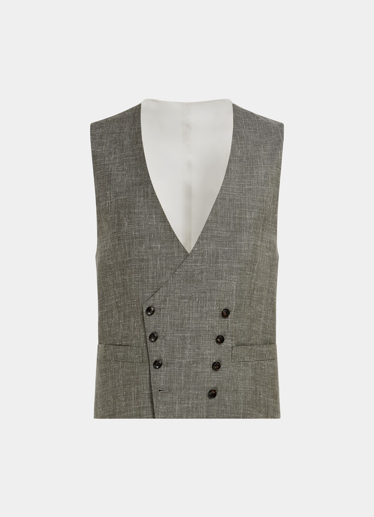 Gilet de costume vert moyen