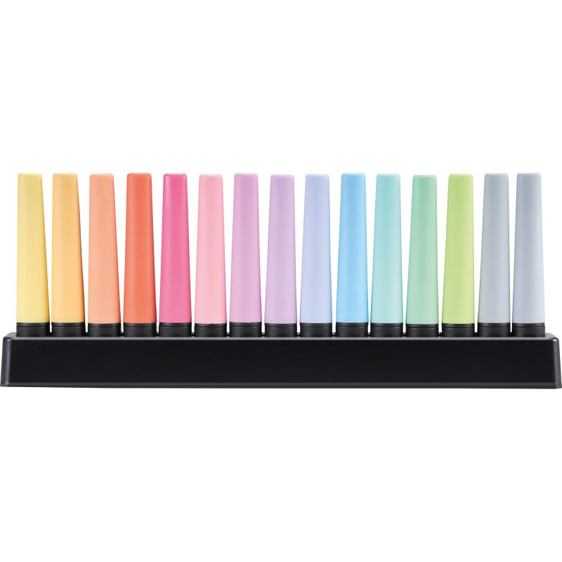 Surligneur Stabilo Boss couleurs pastel assorties - Set de 15