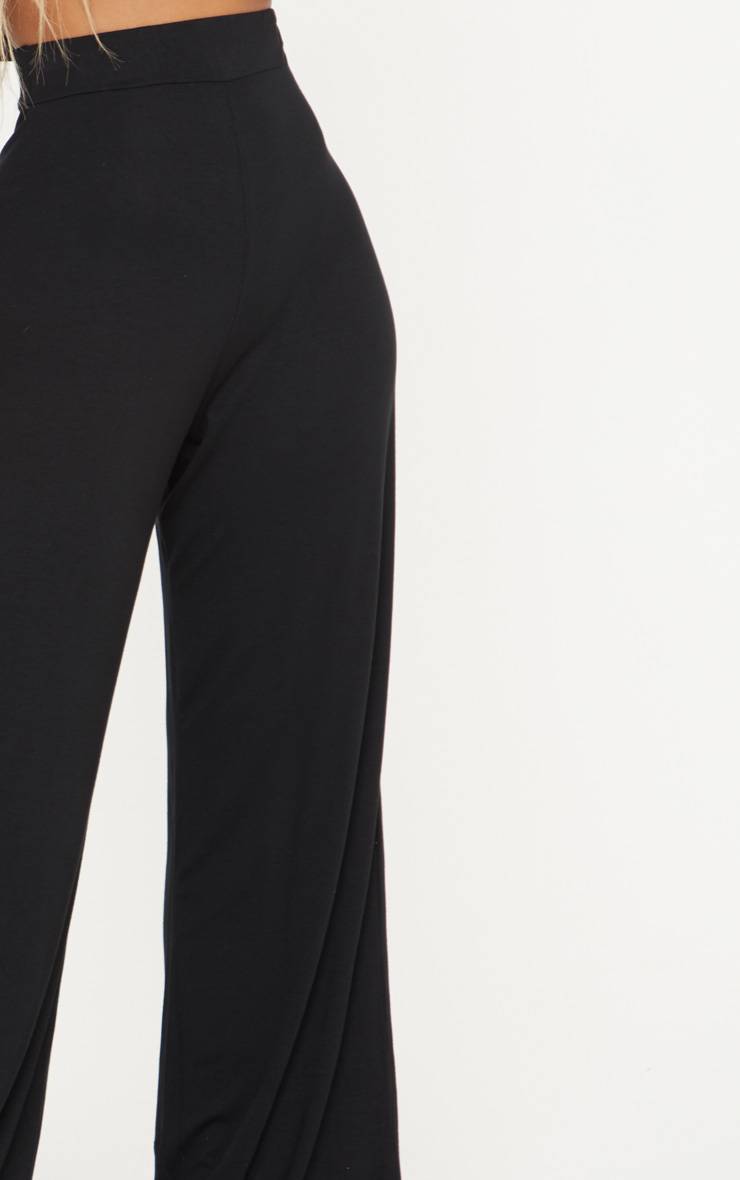 Noir Pantalon Large En Jersey Shape