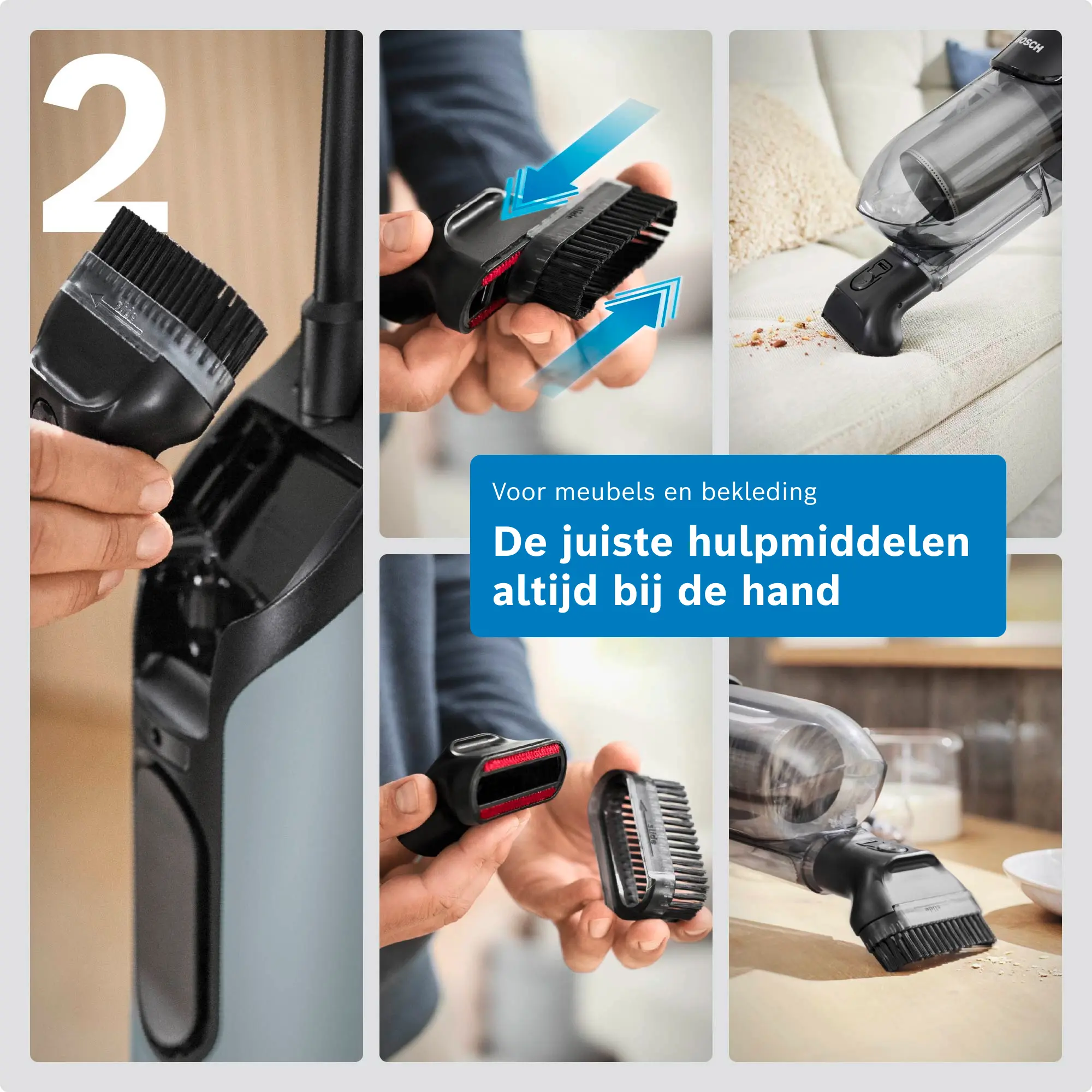 Serie 4 Draadloze steelstofzuiger Flexxo 28 Vmax Blauw