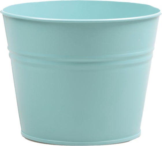 Zinc Collection bloempot Sanvi lichtblauw D 23 H 18 cm