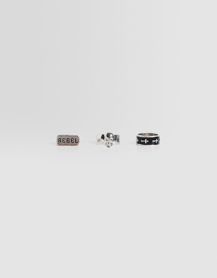 Conjunto de 3 anéis cruzados