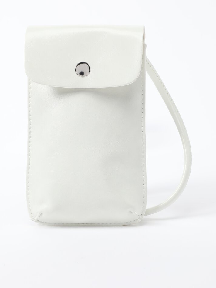 Capa para celular com efeito de couro - Branca