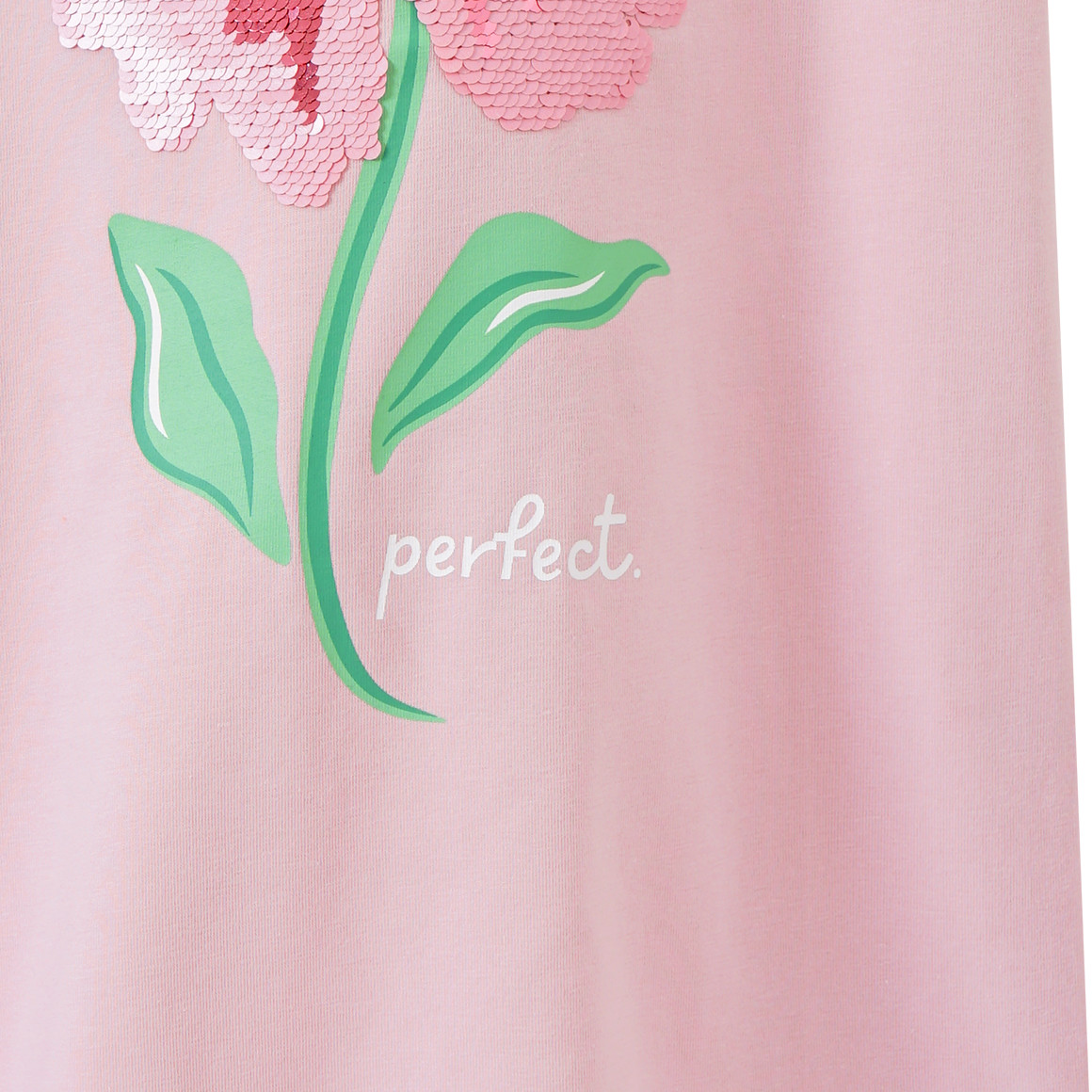 Yigga Mädchen T-Shirt mit Wendepailletten rosa