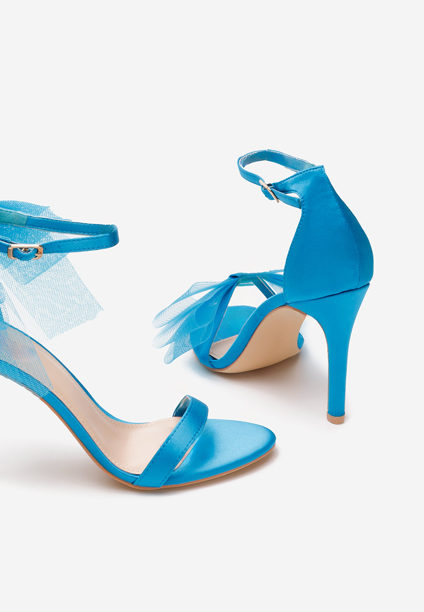 Sandales à talon fin bleus Feneta
