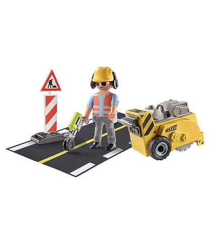 Playmobil City Action - Byggearbejder med kantfr?ser - 71185 - 1