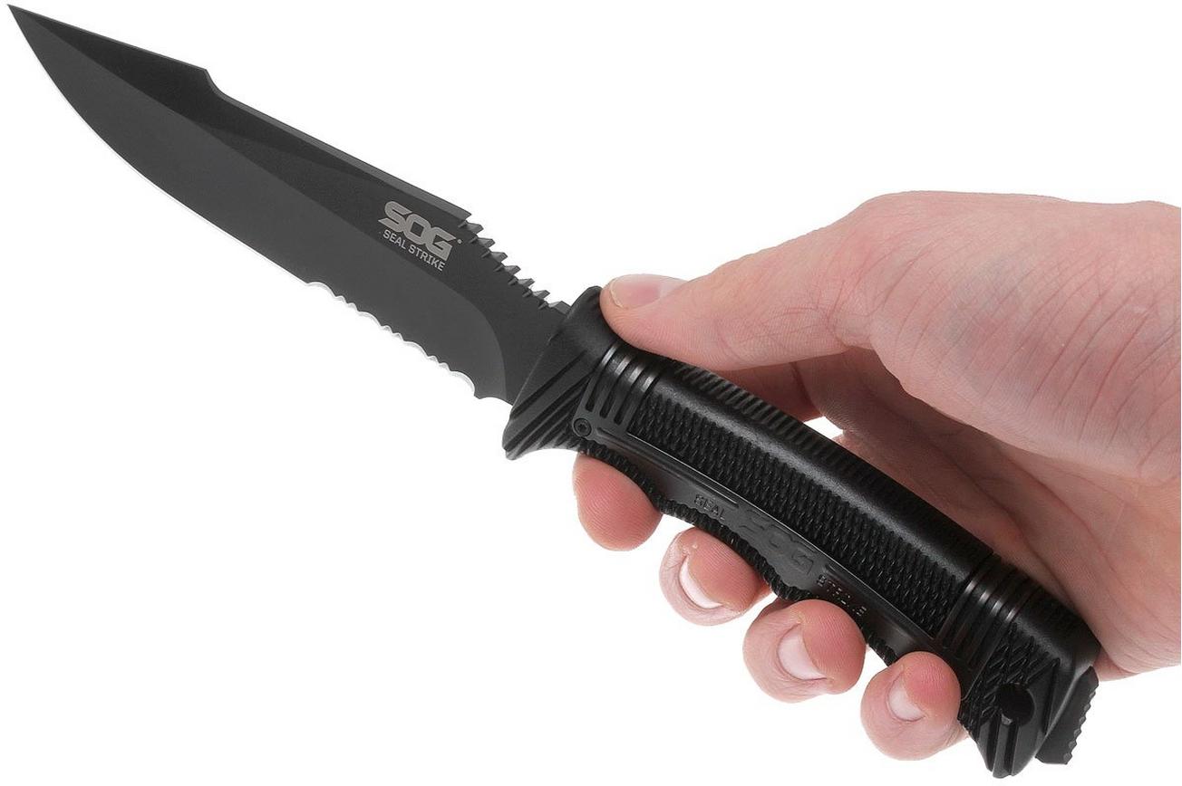 SOG Seal Strike Black, Deluxe sheath SS1003-CP