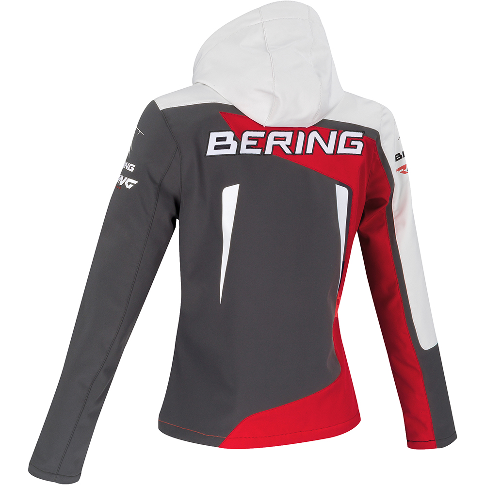 Bering - Veste Softshell Racing Lady Noir / Rouge / Blanc