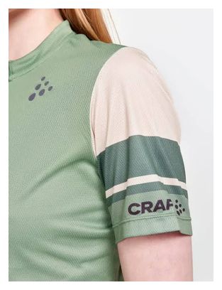 Maillot manches courtes Femme Craft Core Endur Vert Beige