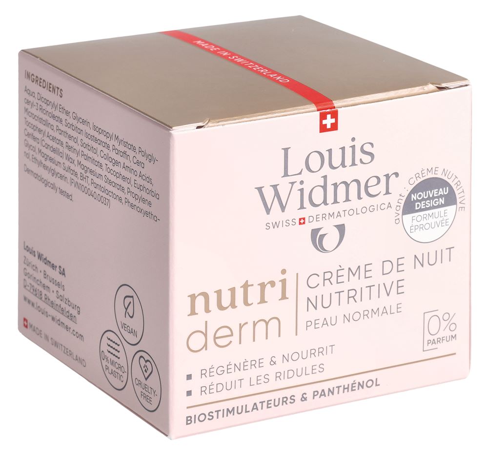 LOUIS WIDMER Nutriderm Nachtcreme Nutritive Creme ohne Parfum 50 ml