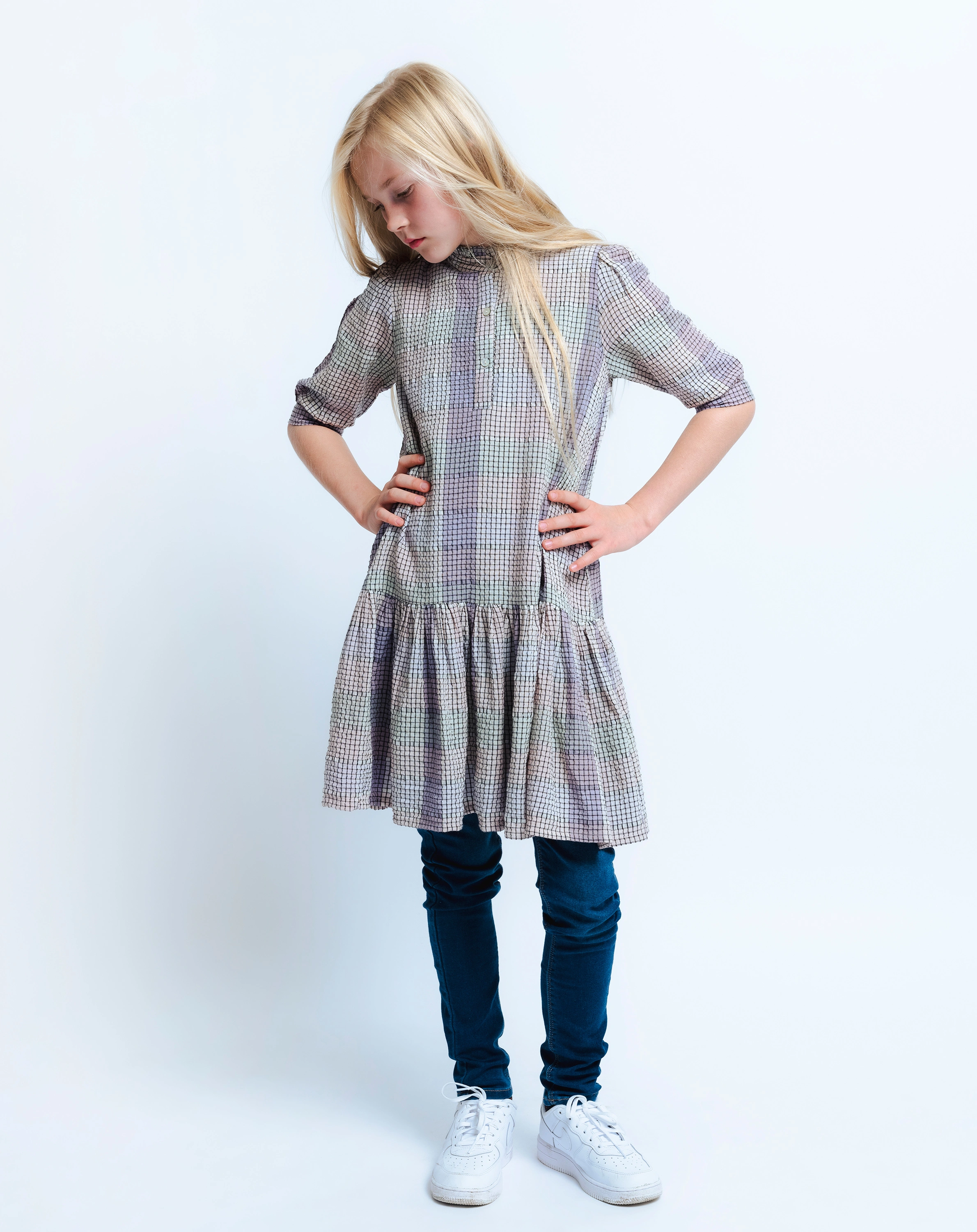 Langarm-Kleid KALINA in lilac snow