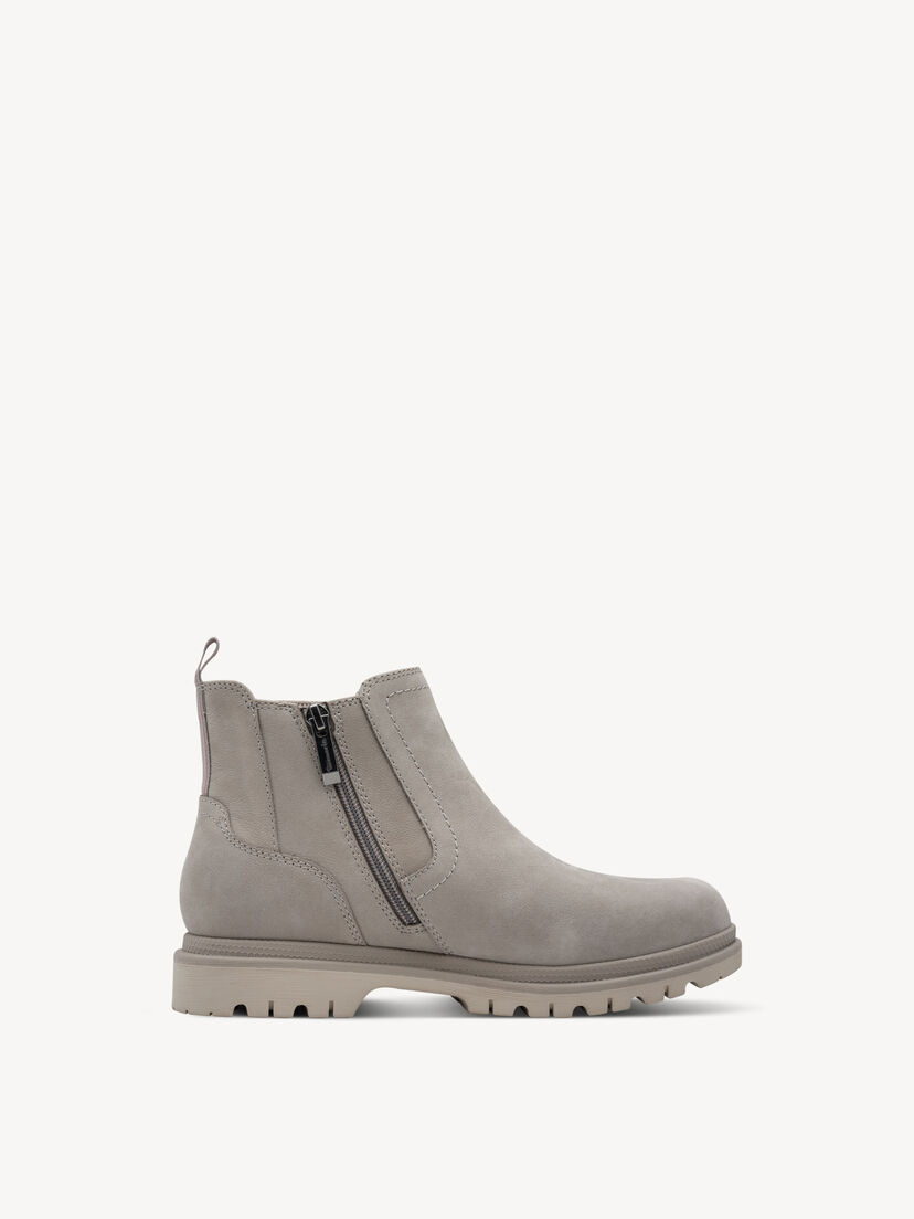 Leren Chelseaboot - grijs