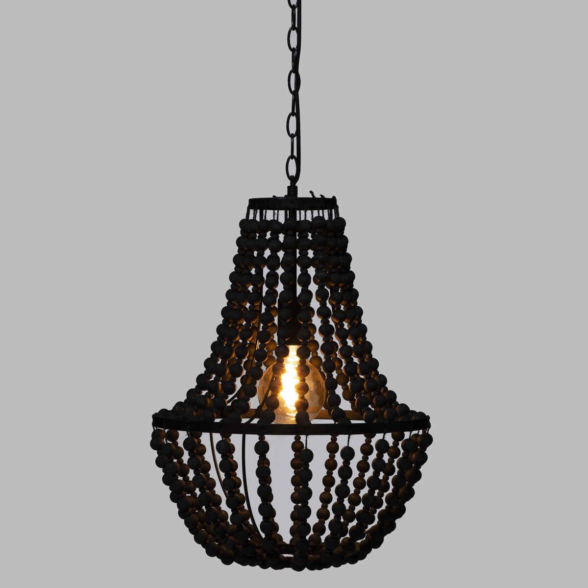 SUSPENSION PERLES GOYA NOIR D.38.5CM