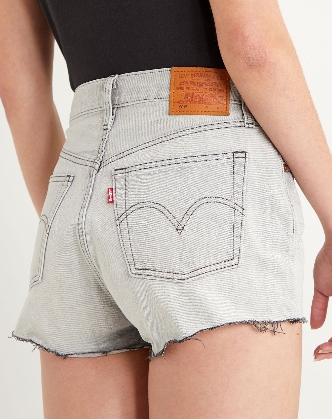 Levi's® Short en jean 501 Original gris