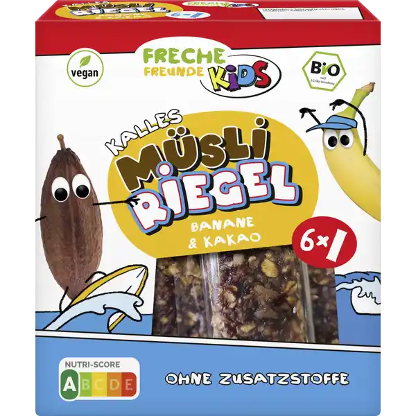 Bio Kids Kalles Müsli Riegel Banane & Kakao