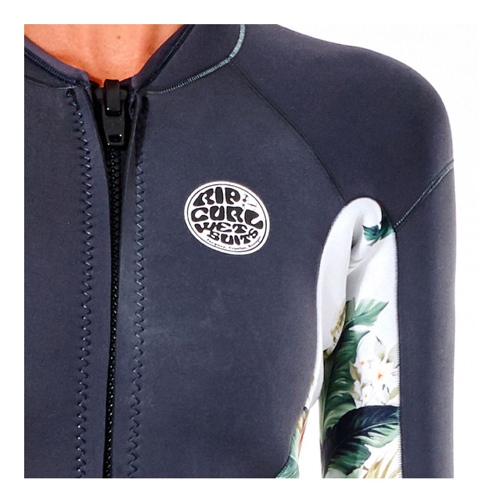 Rip Curl DAWN PATROL FZ - Top néoprène 1.5mm Femme charcoal