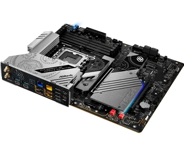 ASRock Z890 TAICHI LITE - Bundkort - ATX - LGA1851 sokkel - Z890 Chipset - USB4, USB-C 3.2 Gen 2x2, USB 3.2 Gen 1, USB 3.2 Gen 2 - 2.5 Gigabit LAN, 5 Gigabit Ethernet, Wi-Fi 7, Bluetooth - onboard grafik (CPU påkrævet) - HD Audio (5.1-kanal)