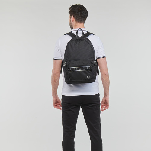 Fred Perry - CONTRAST TAPE BACKPACK - Noir