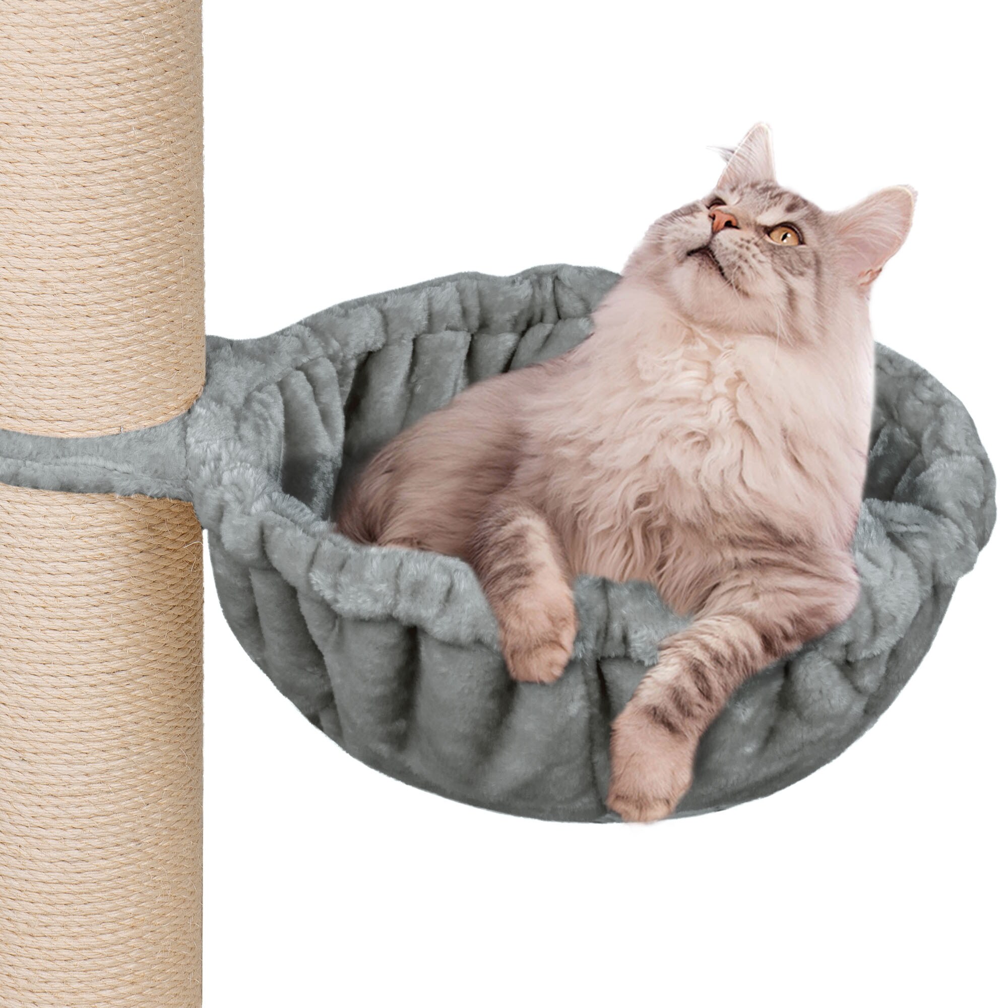 HAPPYPET Universal XXL Liegemulde für Kratzbaum Ø 45 cm, Grau | Grau